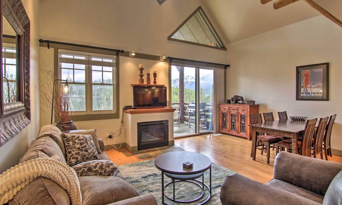 Saddle Ridge Condo | Steps to Moonlight Basin: Scenic Mtn Retreat!