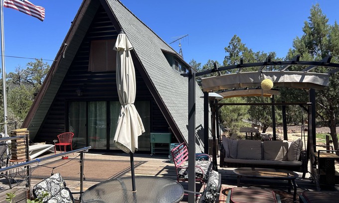 Strawberry Cabin | Strawberry Abbey. An A-frame in Strawberry, Arizona With a True Cabin Feel