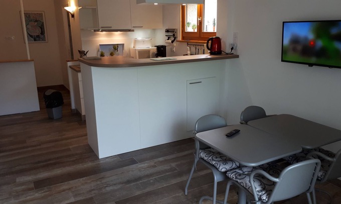 Chaparon Apartment | Studio *** 2-4 people on the ground floor with terrace a stone's throw from Lake Annecy