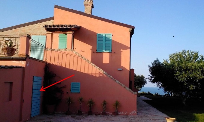 Altidona Apartment | Studio 20sqm, large garden, terrace, seaview, close to beaches and highway exit