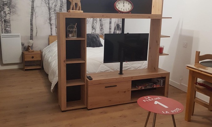 Porte-Puymorens Apartment | Studio 3 Les Bouleaux aux Pieds des Pistes de Skis