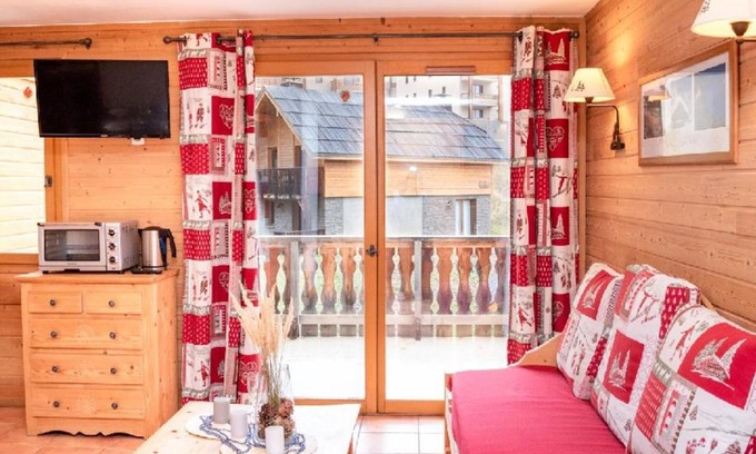 Pra Loup Apartment | Studio 4 Pers. avec Balcon, Résidence Les Chalets de Praroustan, Pra Loup 1500 - FR-1-504-367