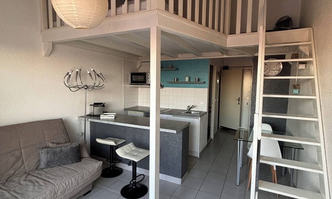 Le Barcares Apartment | Studio 4 persons with swimming pool Le Barcarès