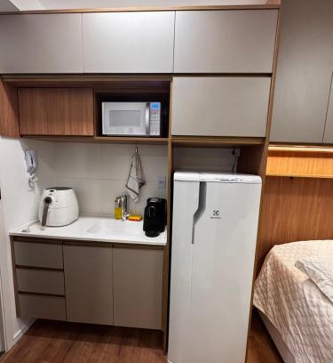 Sao Paulo Apartment | Studio Apartamento próximo ao Estádio Morumbi estação de ônibus metrô e shopping