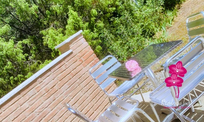 Teulada Apartment | Studio Apartment with Terrace Surrounded by Greenery in the Center of Teulada