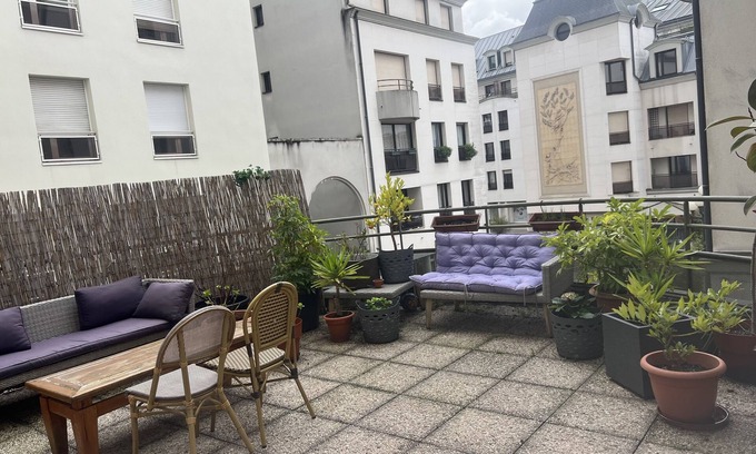 Quartier de la Folie-Mericourt Apartment | Studio Avec une Grande Terrasse 35m2 au Coeur du 11eme Arrondissement de Paris