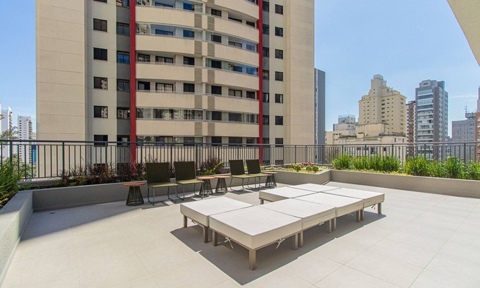 Brooklin Paulista Apartment | Studio com Varanda e Academia pr Ximo ao Metr
