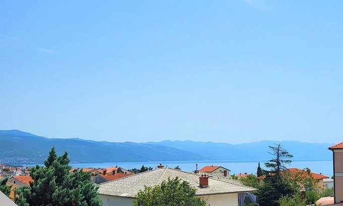Novi Vinodolski Apartment | Studio flat with terrace and sea view Novi Vinodolski (AS-19963-a)