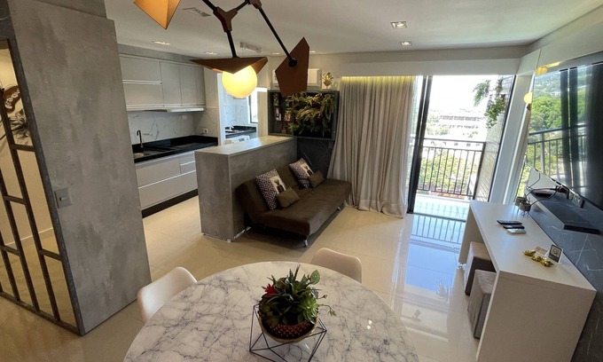 Foz do Iguacu City Centre Apartment | Studio in FOZ's gastronomic center overlooking the Paraná River