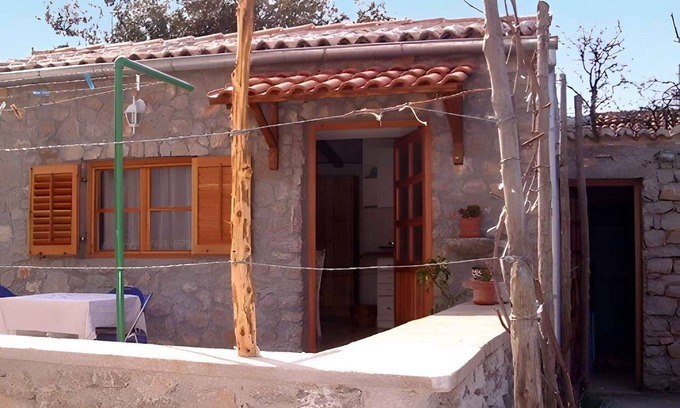 Veli Losinj Apartment | Studio mit Terrasse und Klimaanlage