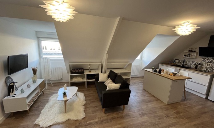 Lorient Apartment | Studio Scandinave - Duplex - Hyper Centre