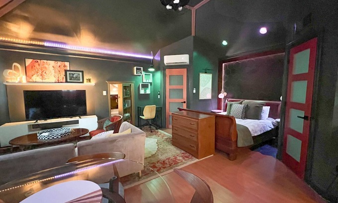 Buechel Apartment | Studio suite with secret movie room! Sleeps 4.