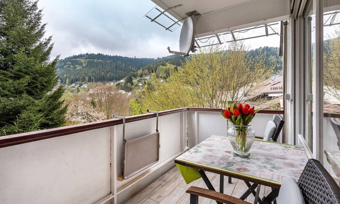 Bad Wildbad Apartment | Studio 'Tannenwald' with Balcony and Wi-Fi