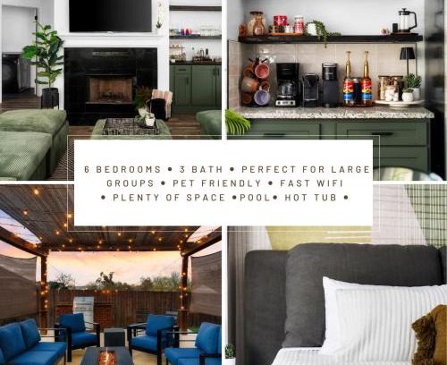 Pflugerville House | Stunning Family Home with Pool & Hot Tub - Sleeps 17