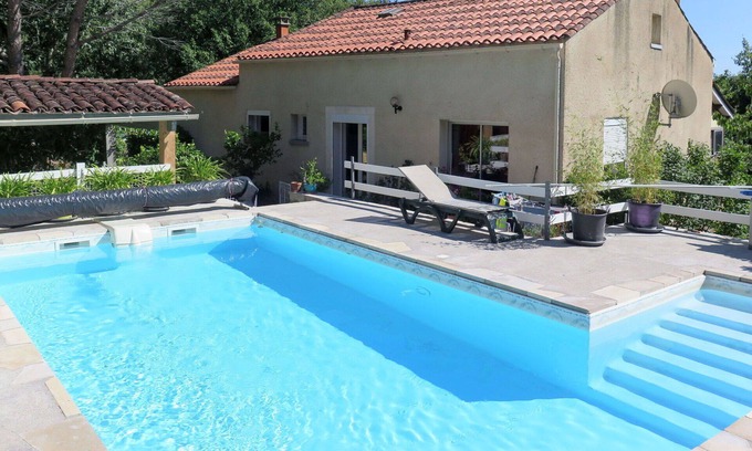 Lamagdelaine House | Stunning private villa for 4 guests with private pool, WIFI, TV, terrace and pets allowed