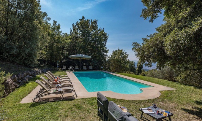 Gambassi Terme Villa | Stunning private villa with WIFI, private pool, TV, terrace, panoramic view, close to San Gimignano