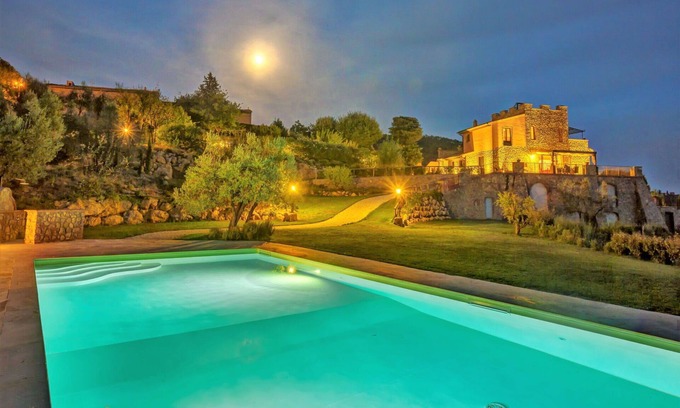 Montaione Villa | Stunning villa with A/C, private pool, internet, TV, patio, panoramic view, close to San Gimignano
