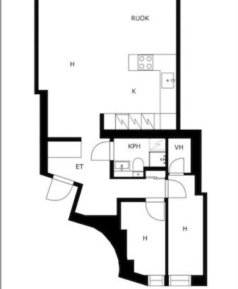 Kallio Apartment | Stylish Hakaniemi Apartment with Market Hall View Next to Metro