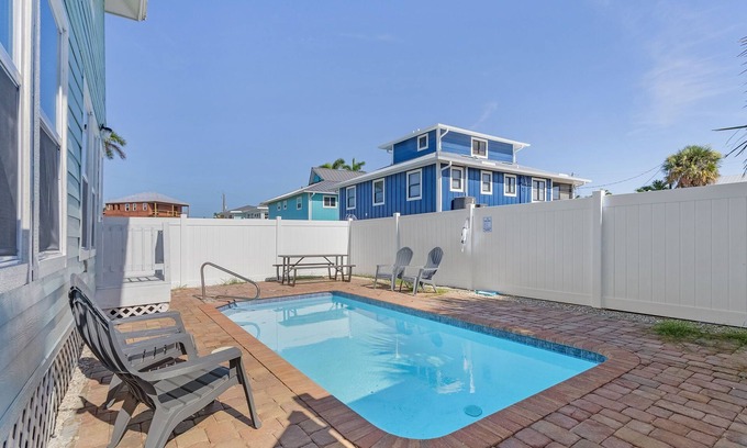 Mid Island House | Stylish Home, Private Heated Pool, Steps to Sugar White Sand Beach!