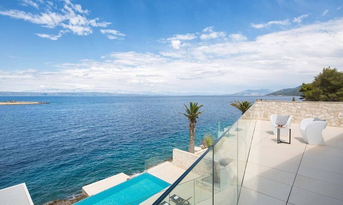 Blato Villa | Stylish Korcula Villa | 4 Bedrooms | Villa Palma | Panoramic Sea Front Views |.