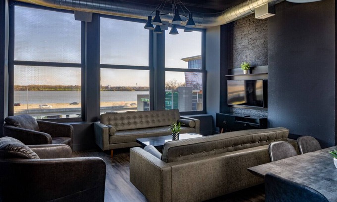 West Main Historic District Condo | Suite 7 City Loft Escape with River Views! By Hollyhock