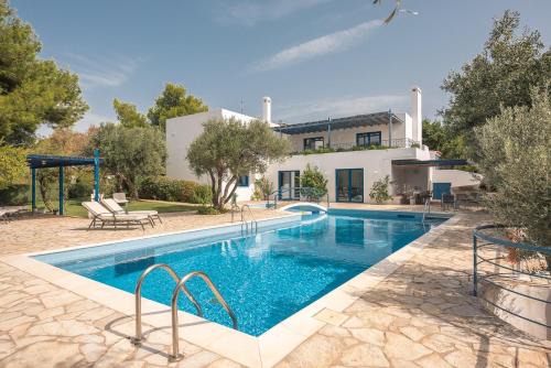 Lavreotiki Villa | Summer Villa Pasiphae Private Pool - BBQ -Beach 2min