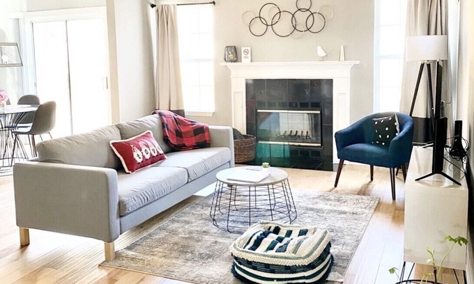 Flowery Branch House | 💥Sun Lit Stylish Modern Treasure,close to Road Atlanta🏡 Long Term Stay Welcome!