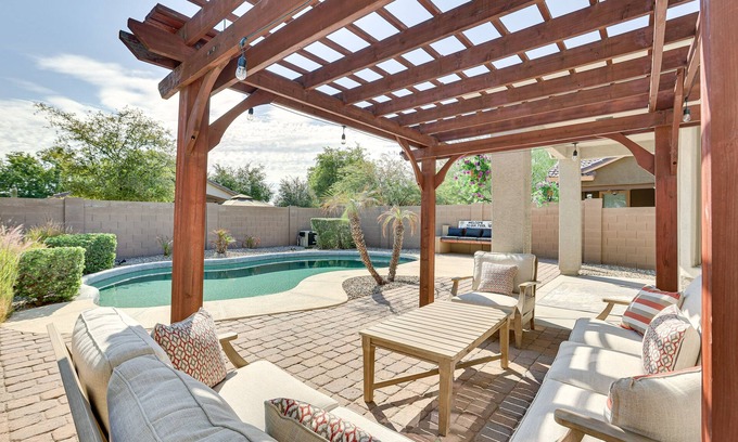 Litchfield Manor House | Sunny Arizona Getaway w/Heated Pool & Patio!