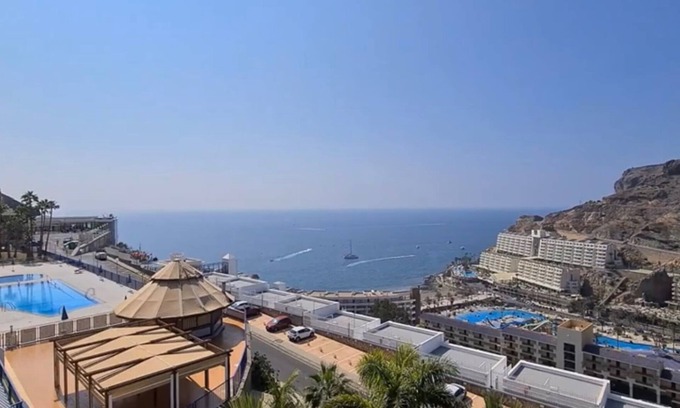 Taurito Apartment | Sunny Seaview Modern apt - Pool and Beach Access