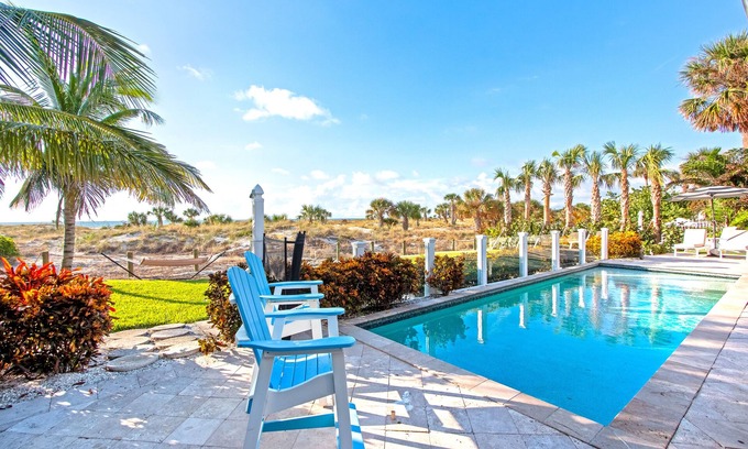 Carlouel House | Sunset Breeze - Beachfront Pool Home - Monthly Rental