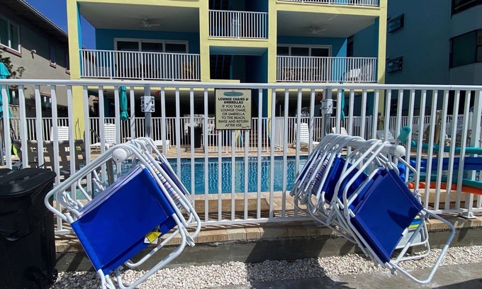 Indian Rocks Beach Apartment | Sunset from your Balcony! Beachfront, 2/2, Heated Pool, UNIT 405, IRB