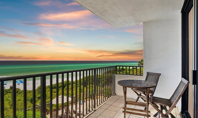 Seagrove Beach Condo | "Sunset Paradise #308"-2 bed Corner unit-Ocean Front