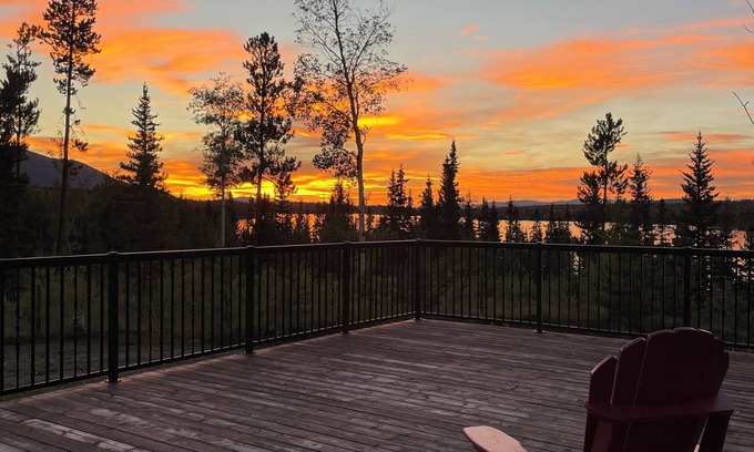 Clinton Cabin | Sunset Ridge on Big Bar Lake. Private, pet friendly 10 acre lakefront getaway!