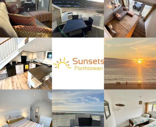 Porthtowan Apartment | Sunsets In Porthtowan, Beachfront apartment