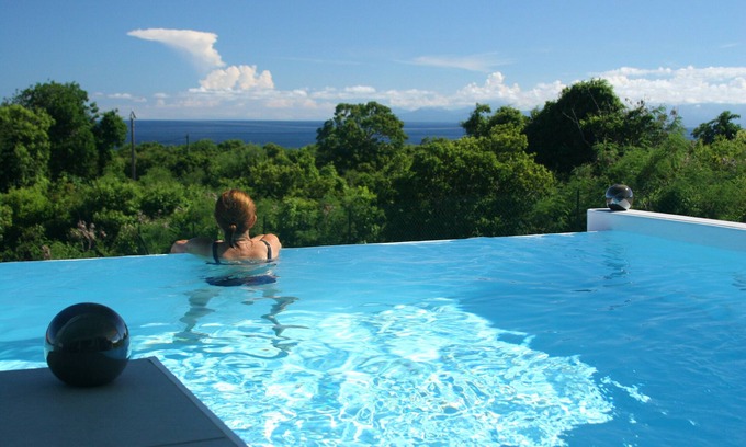 Capesterre-de-Marie-Galante House | Superb villa sea view, 5 persons, 2 bedrooms, dominant and ventilated, swimming pool