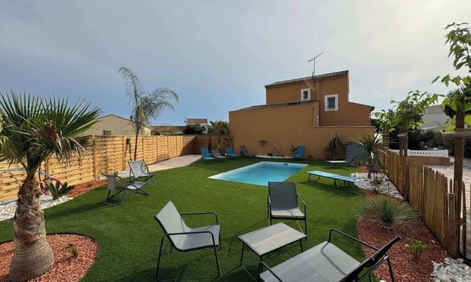Valras-Plage House | Superbe Villa avec Piscine