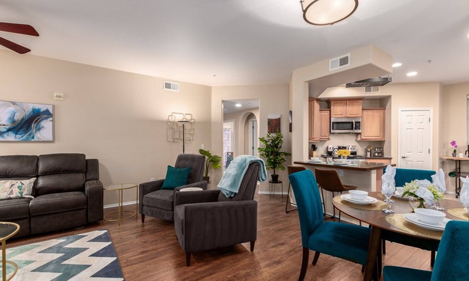 Surprise Condo | Surprise Ground Floor Condo with 2 Private Courtyards! Heated Community Pool!