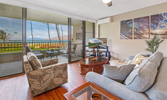 Kihei Condo | Sweeping Unobstructed Ocean Views, Luxury Beachfront Condo, Wonderful Lanai