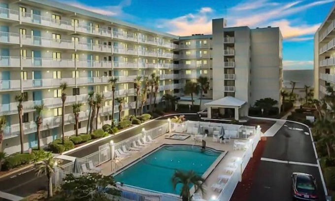 Cocoa Beach Condo | Sweet Cocoa Beach Remodeled Retreat ~ Heated Pool, Spa ~ 2 Sunny Balconies