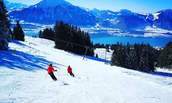 Aeschlen ob Gunten Apartment | SwissHut Stunning Views Alps Lake - Apart. Lena Up