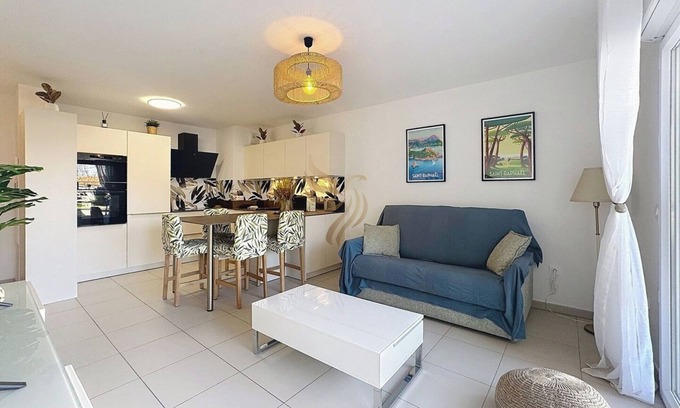 Frejus Plage Apartment | T2 Evasion Azur, 4p, sea view, terrace, parking