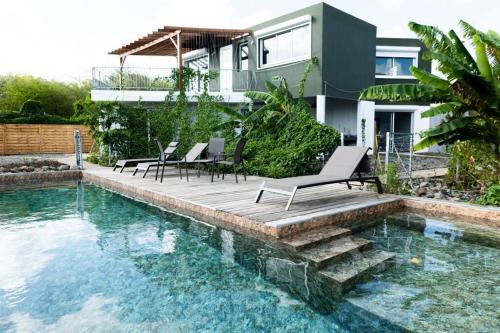 Petit-Canal Apartment | T3 Lumineux avec vue exceptionnelle et piscine Oasis de nature et Sérénité