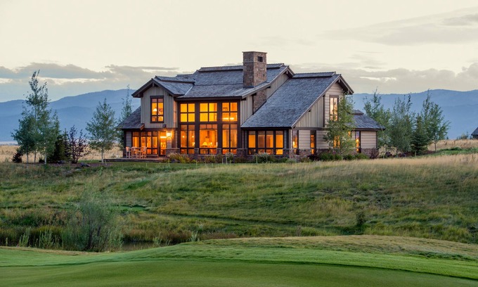 Driggs House | Tanager Court Exclusive Tributary Luxury Home Open Layout Grand Teton Views