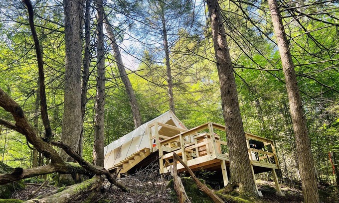 Bruceton Mills RV Rental | Tentrr Signature Site - Creekside Camp Signature Site at Whitewater Preserve