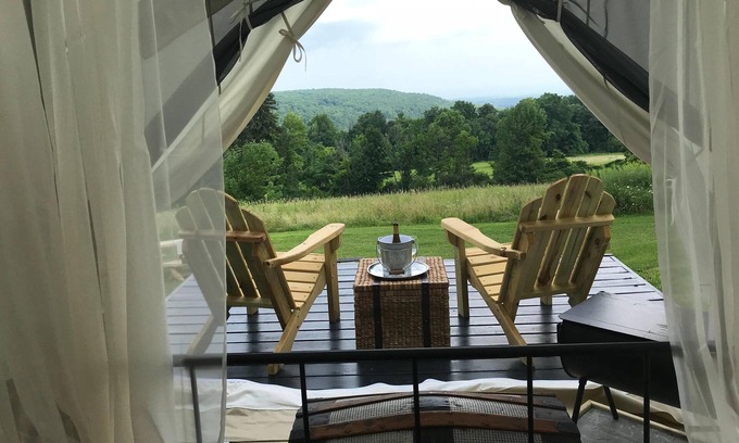 Town of Sharon RV Rental | Tentrr Signature Site - Best View of the Adirondack Mountains at this Historic E