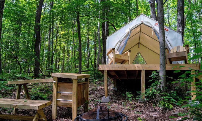 Gans RV Rental | Tentrr State Park Site - WV Coopers Rock State Park - Site B - Single Camp