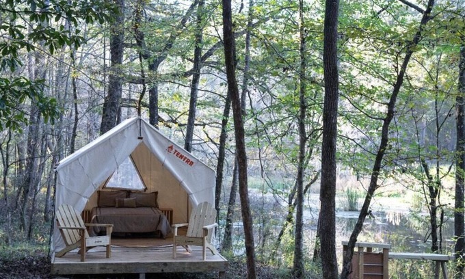McComb RV Rental | Tentrr State Park Site - Mississippi Percy Quin State Park - Southside Lakeview