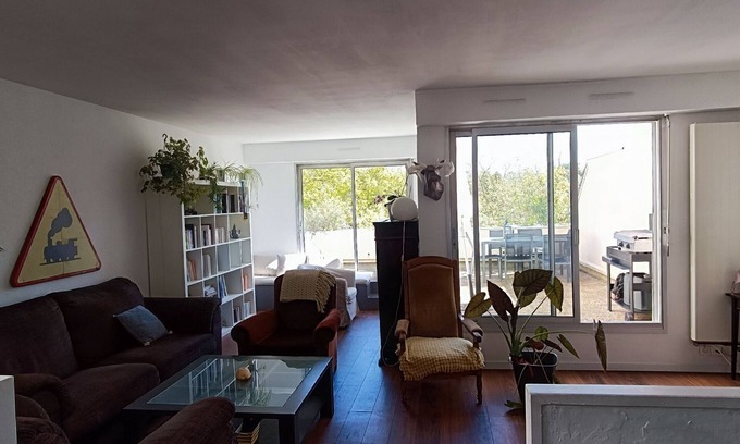 Gaudiniere House | Terrasse 50 m2 à Nantes et 3 Chambres, Shopping, Nature, Randonnée, Footing