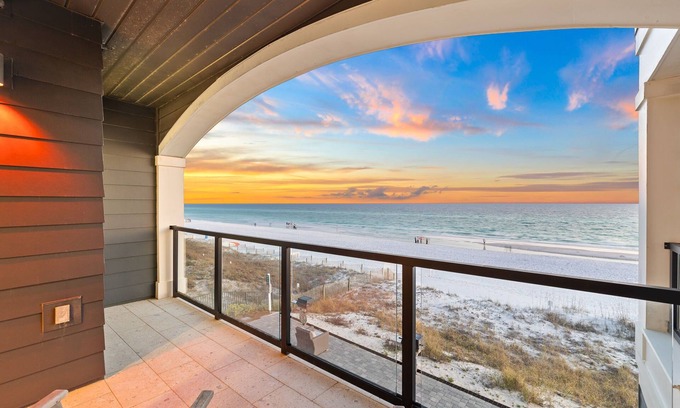 Crystal Beach House | The Beachfront Haven|Private Beach Access|Gulf Front Villa with Rooftop Pool