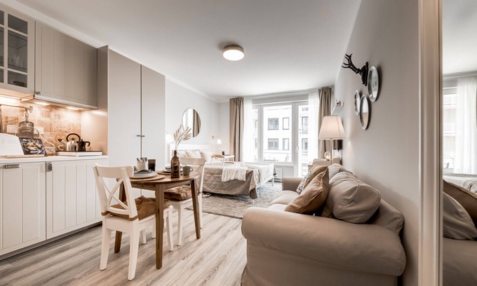 Prague 9 Apartment | The new studio in Prague with Free parking +Netflix. Near O2 Arena, mall Harfa